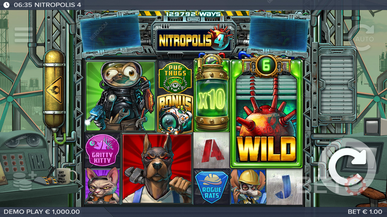 Nitropolis 4 Video Slotu için Karar
