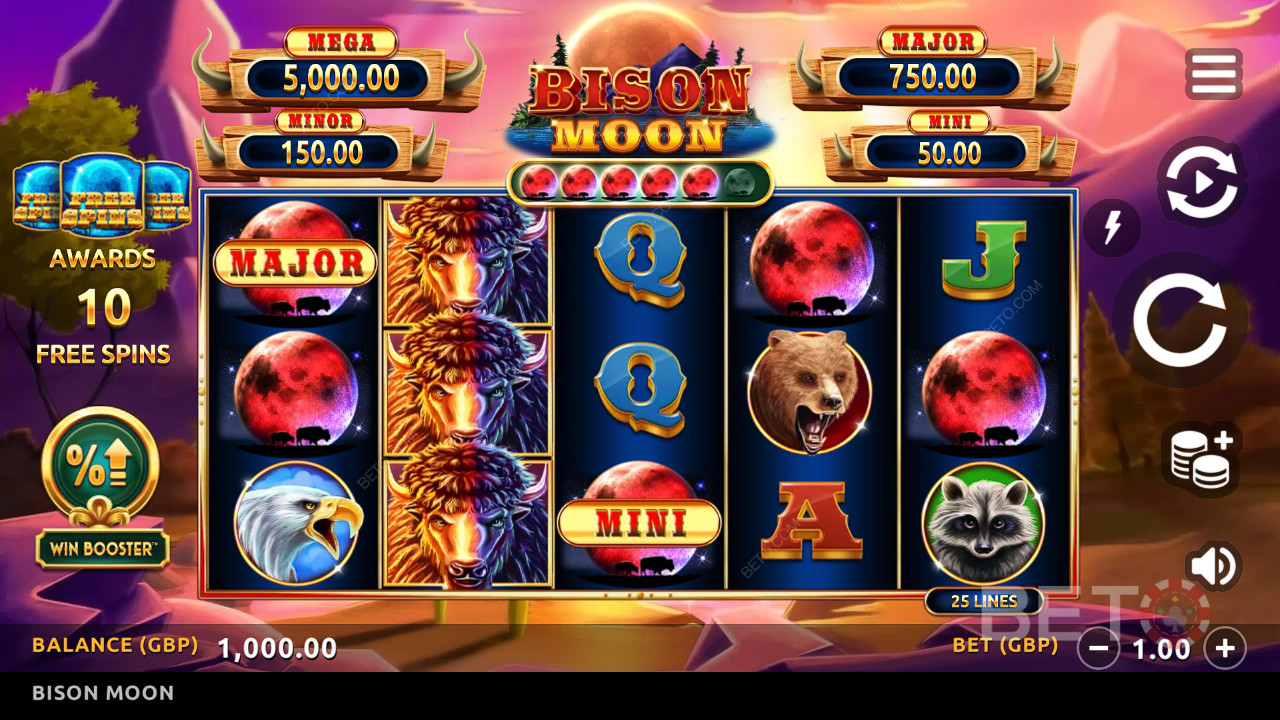 BETO Slots tarafından Bison Moon İncelemesi
