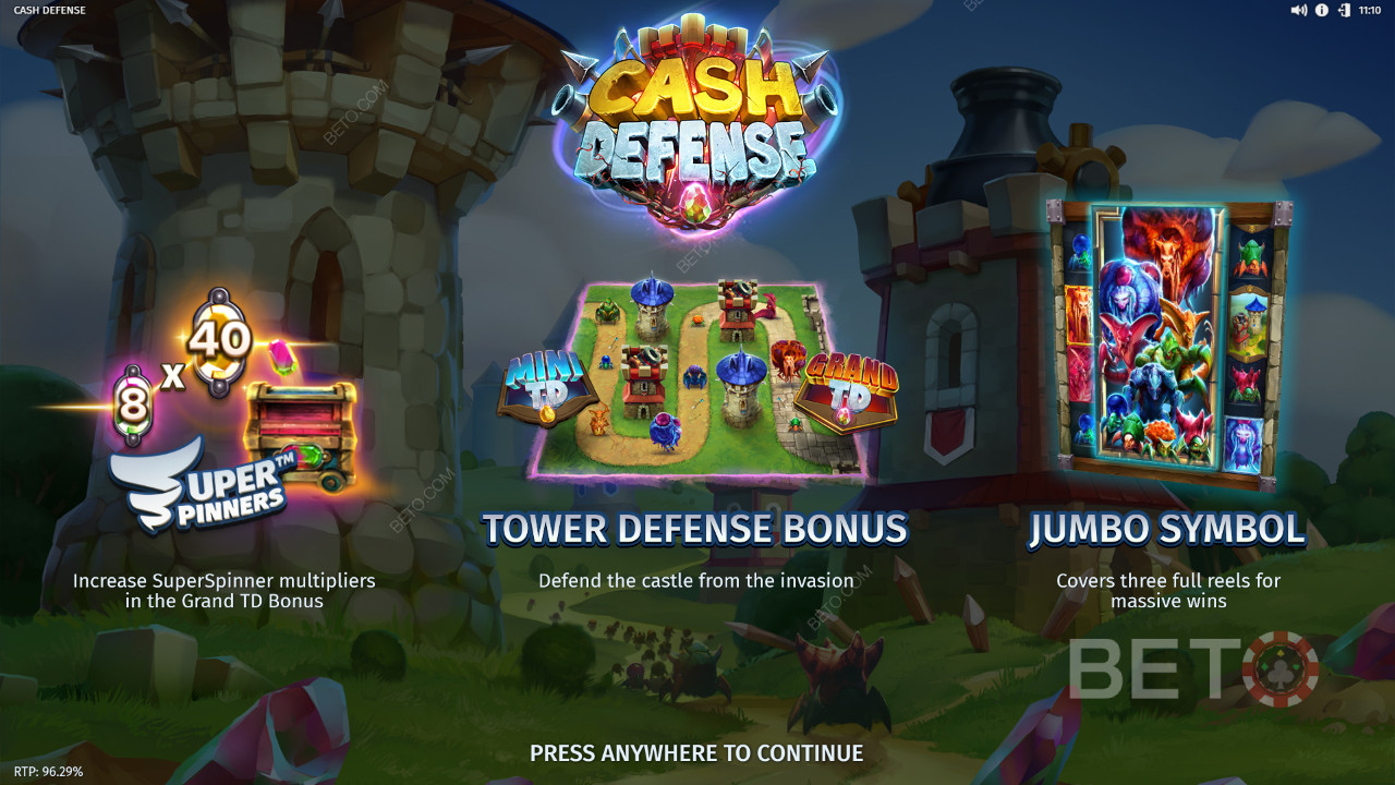 Cash Defense Slot Makinesinde bahsinizin 20.000 katını kazanın!