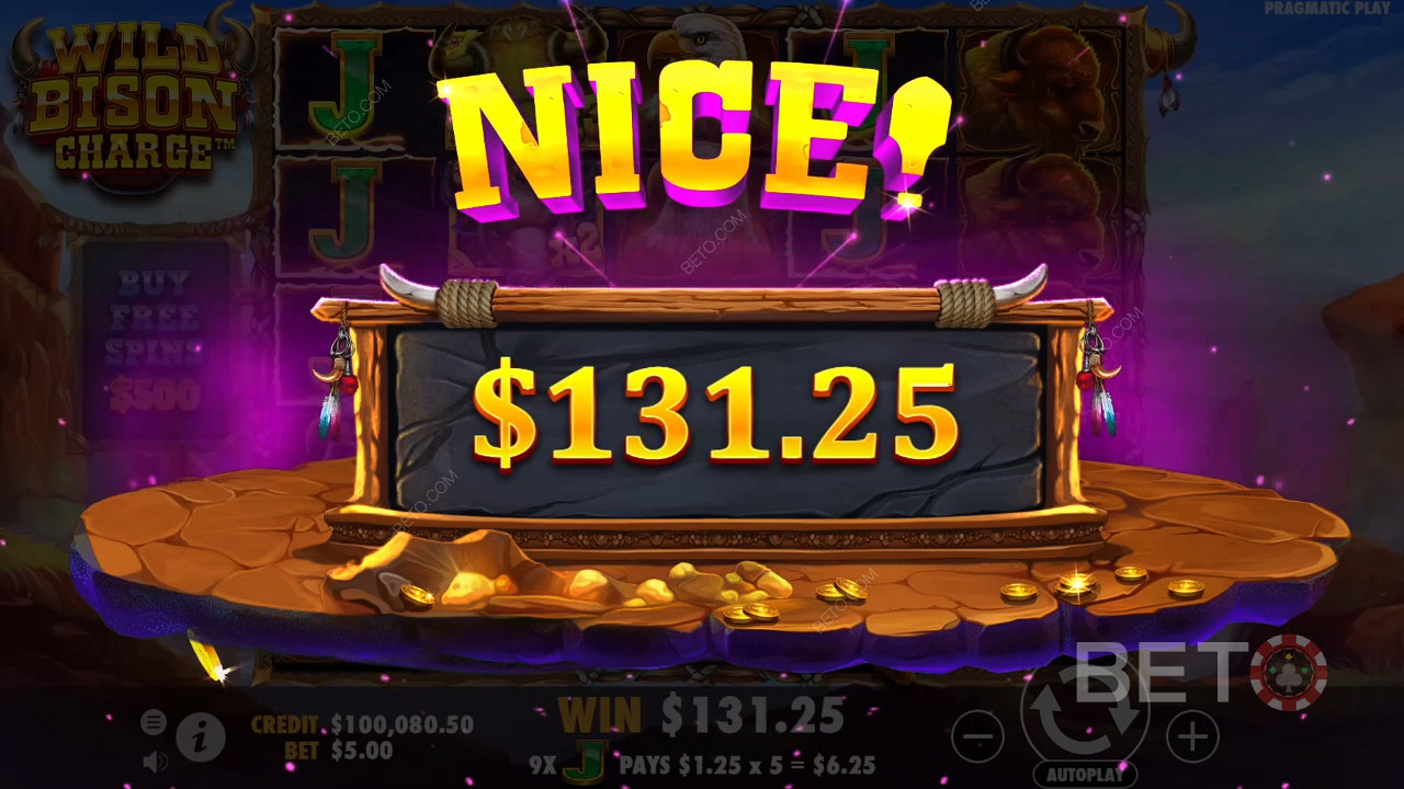 Wild Bison Charge Slot Makinesinde bahsinizin 12.000 katını kazanın!