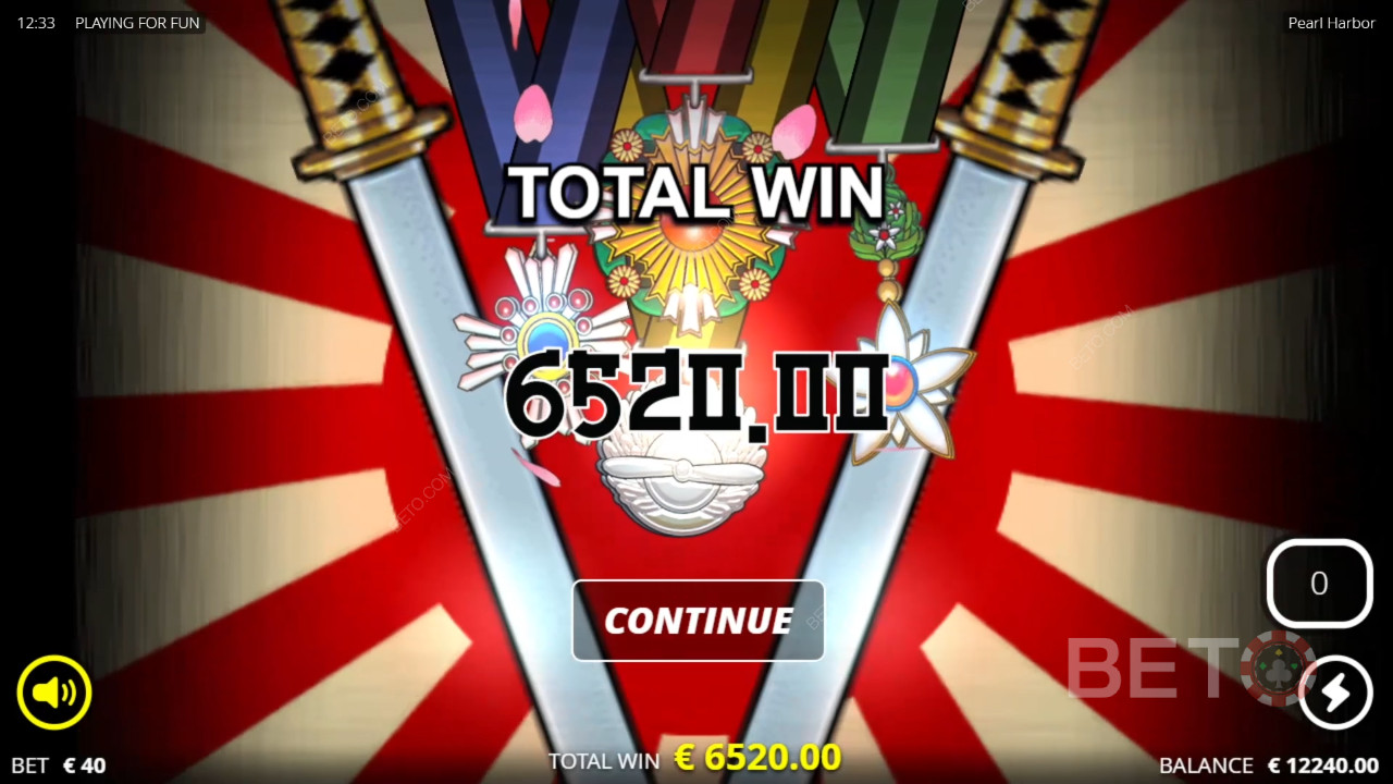 Pearl Harbor Slot oyununda bahsinizin 41,127 katını kazanın!