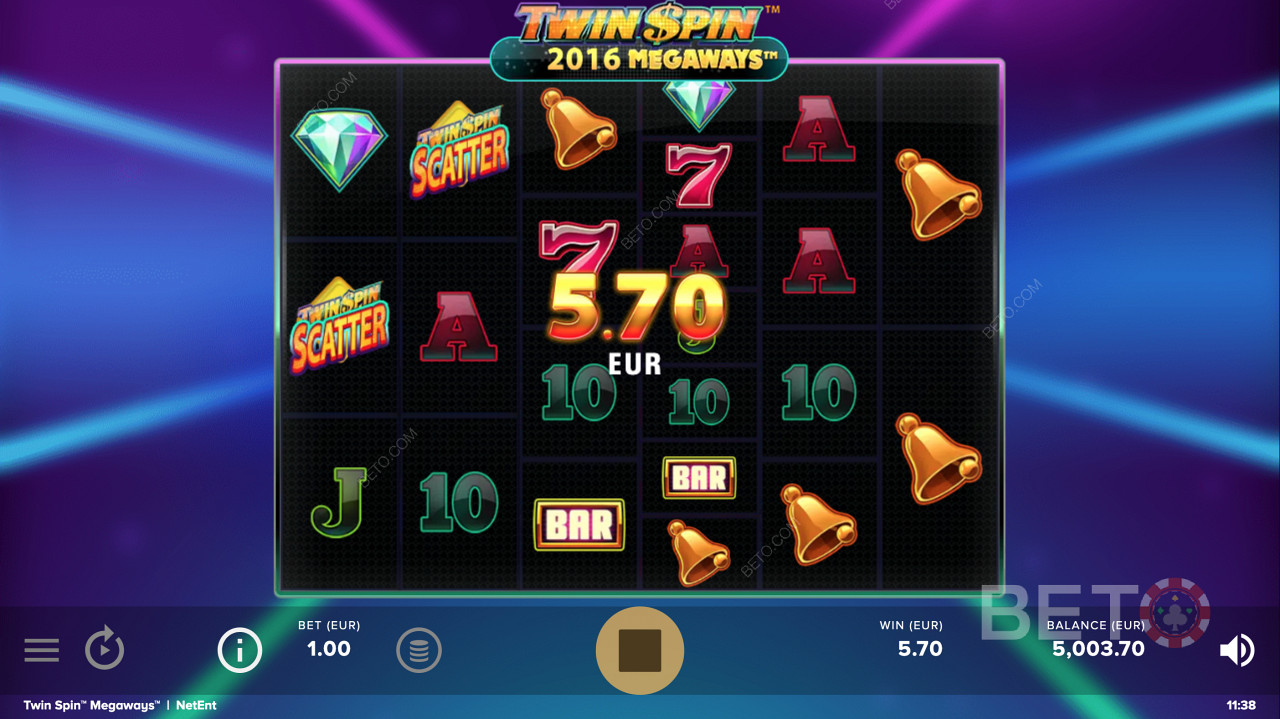 Ile harika miktarlar kazanın Twin Spin Megaways