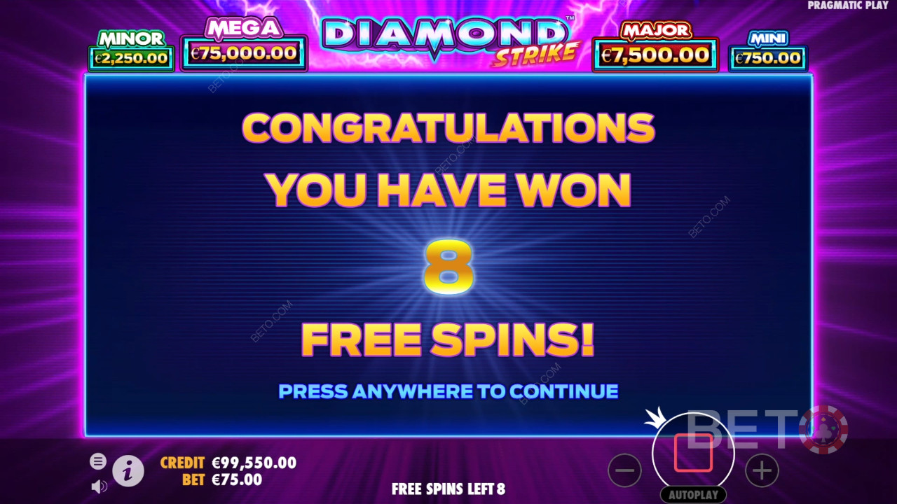 Diamond Strike Slot Makinesinde bahsinizin 1.000 katını kazanın!
