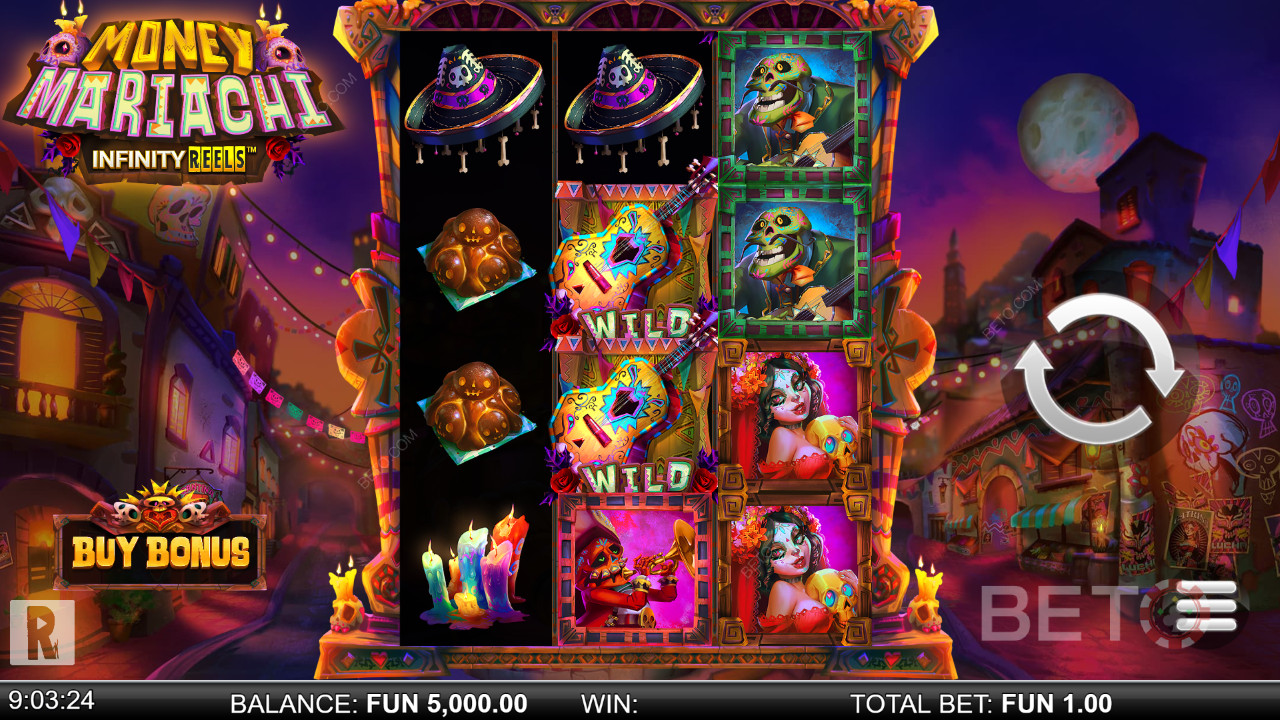 BETO Slots tarafından Money Mariachi Infinity Reels İncelemesi