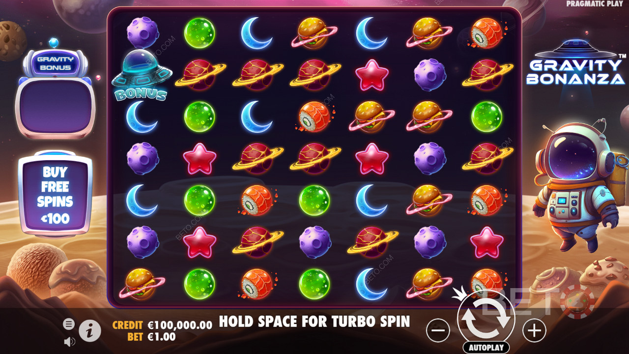 BETO Slots tarafından Gravity Bonanza İncelemesi