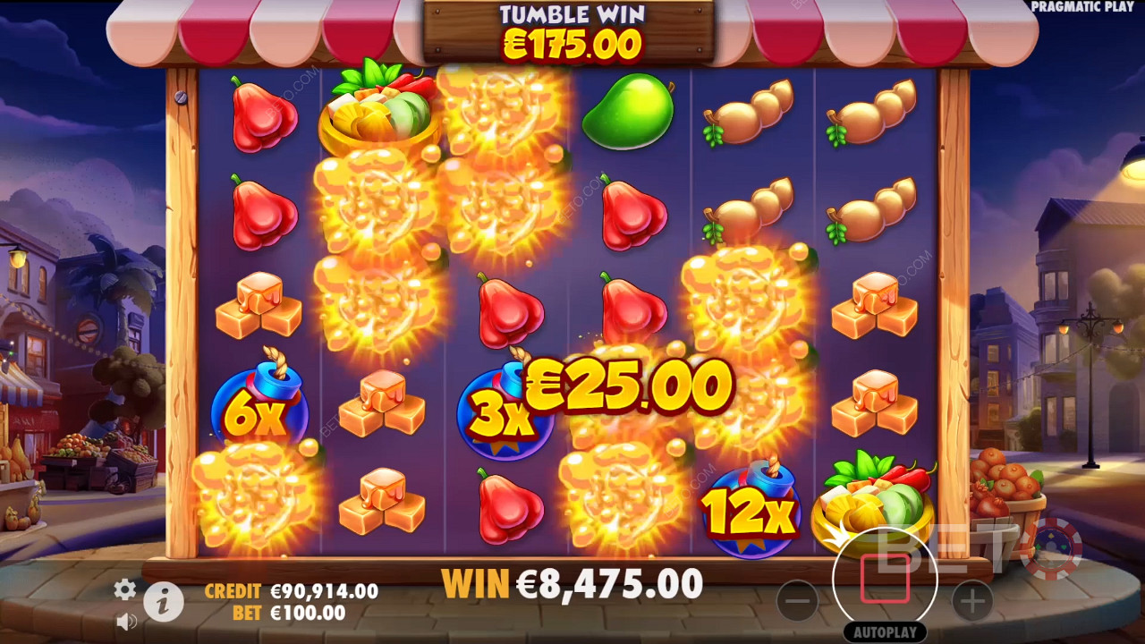 Rujak Bonanza Slot Makinesinde bahsinizin 21.100 katını kazanın!