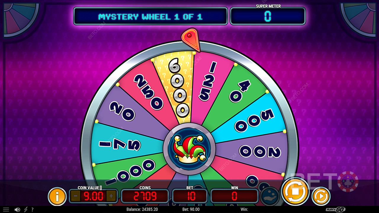 Mystery Joker 6000 Online Slot oyununda bahsinizin 2.397.5 katına kadar kazanın!
