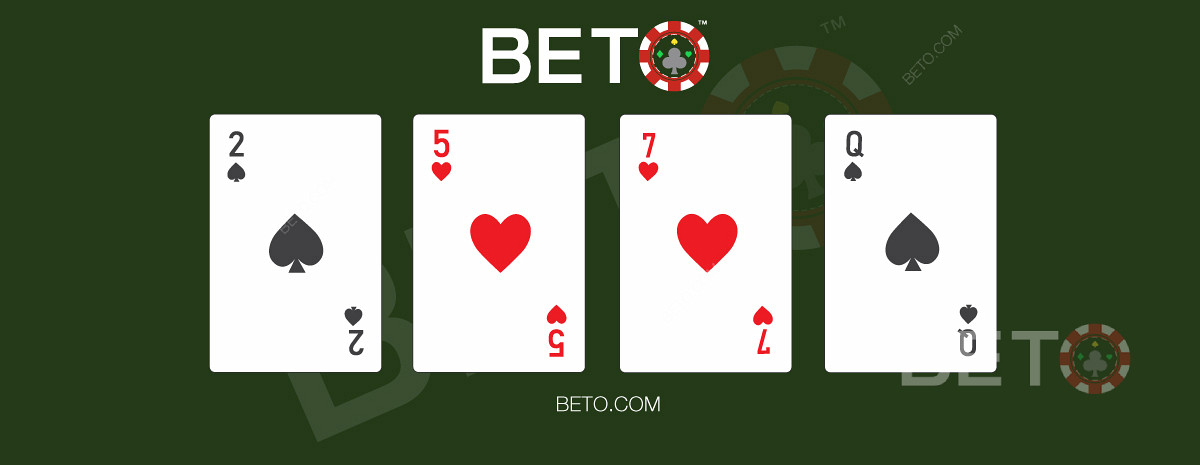 Kart saymak için gerçek bir blackjack oyunu örneği. Sorumlu bir şekilde oynayın.
