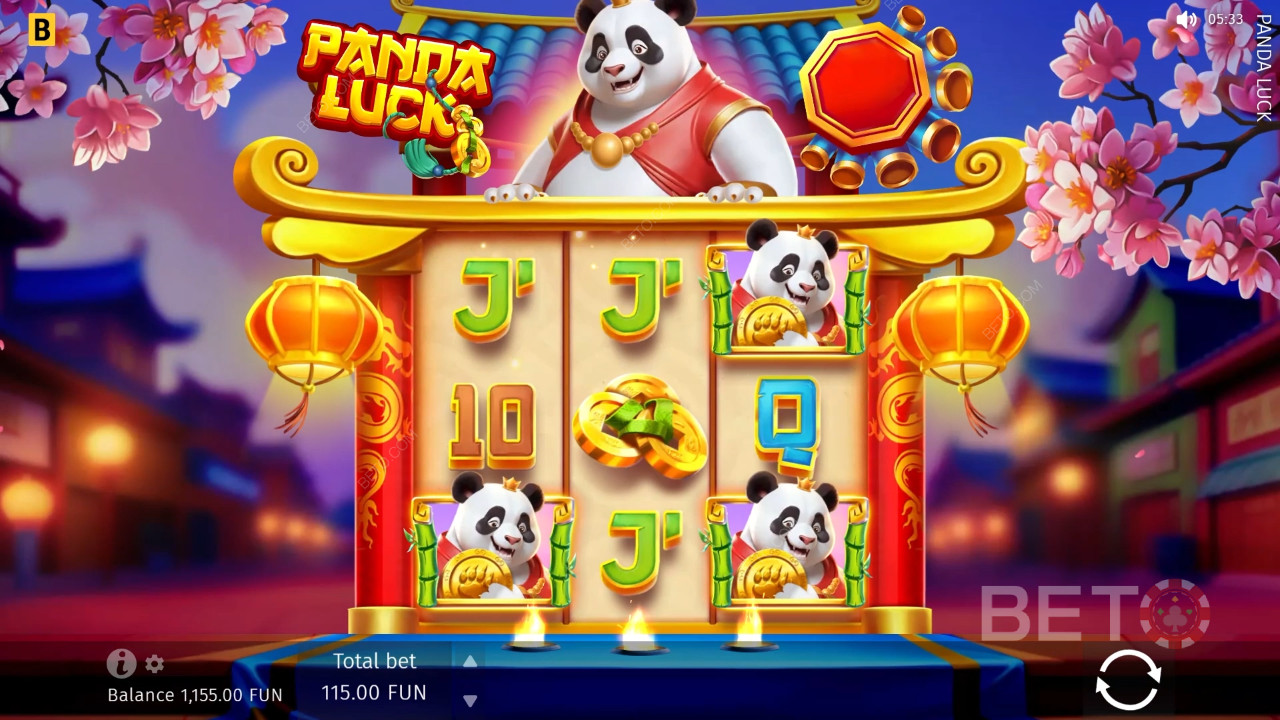 BETO Slots tarafından Panda Luck İncelemesi