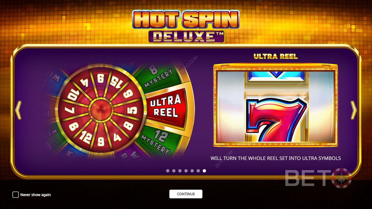 Ekstra kazanç elde etmek için Hot Spin Deluxe Özelliğini hedeflemeye çalışın