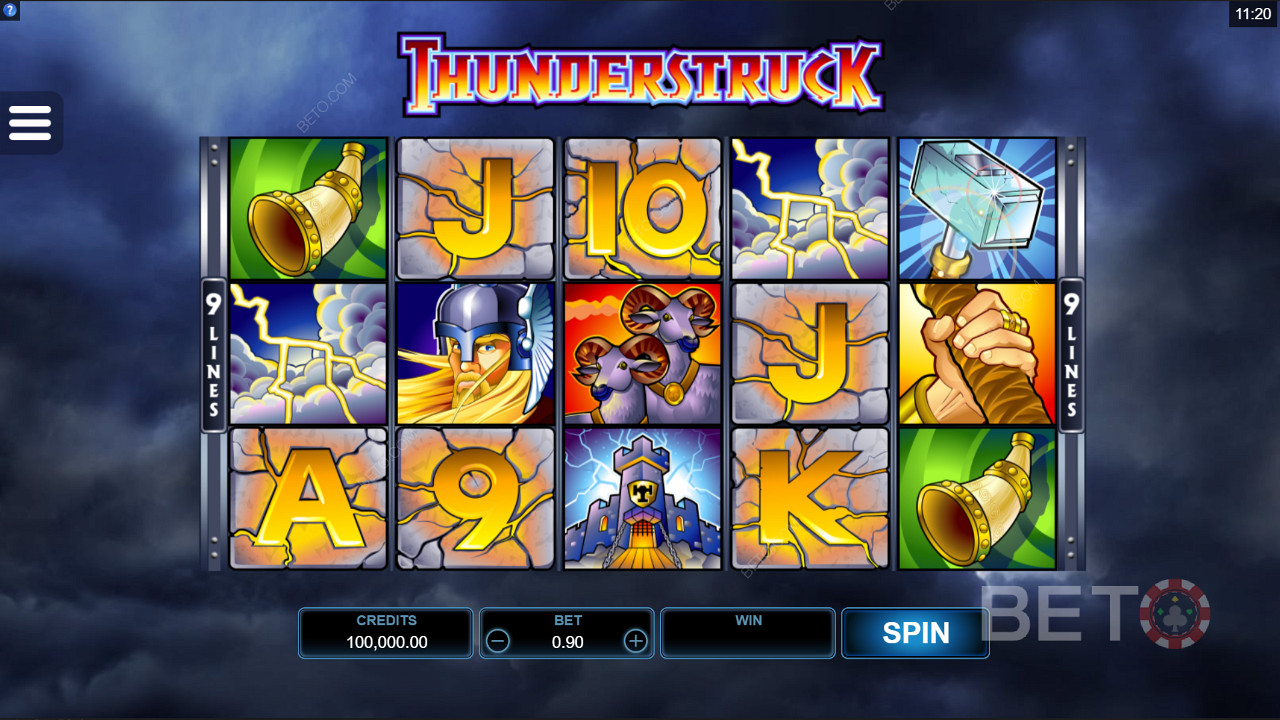 Minimalist kontrol düzeni Thunderstruck