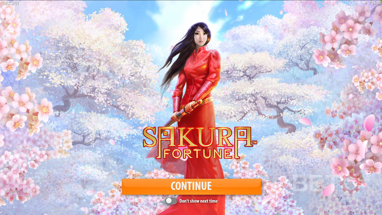 Sakura Fortune slot makinesinde güçlü prenses Wild