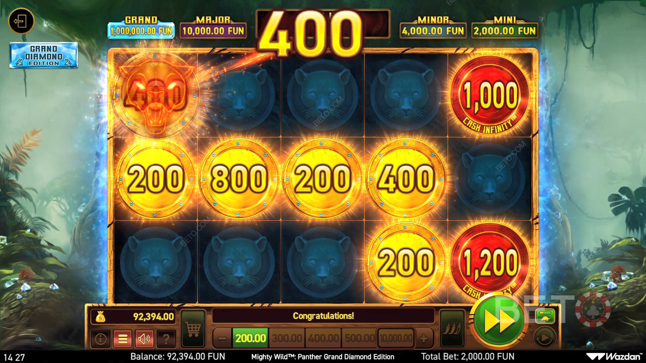 Mighty Wild: Panther Grand Diamond Edition: Bir Slot Makinesi Döndürmeli misiniz?