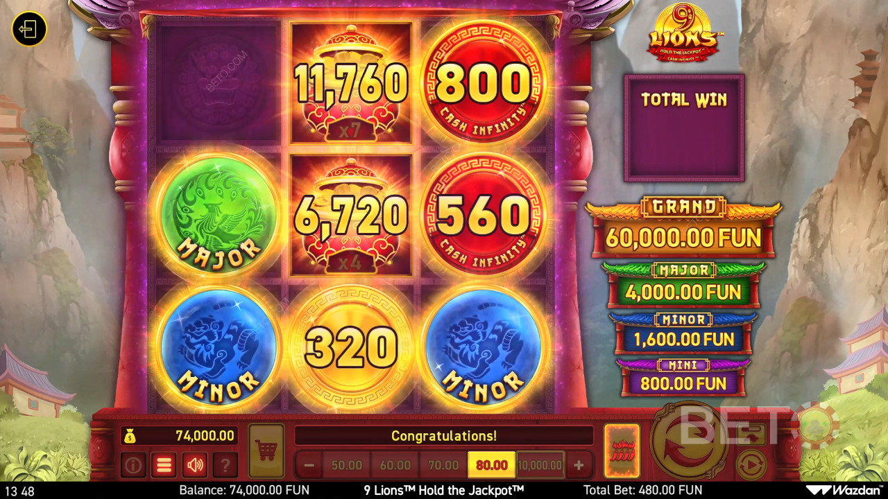 9 Lions Hold the Jackpot BETO Slots tarafından incelendi