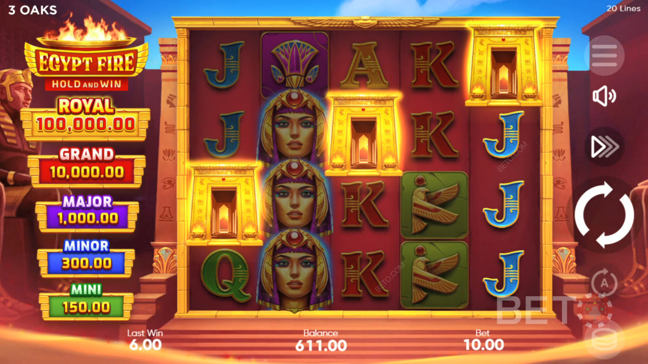 BETO Slots tarafından Mısır Ateşi İncelemesi