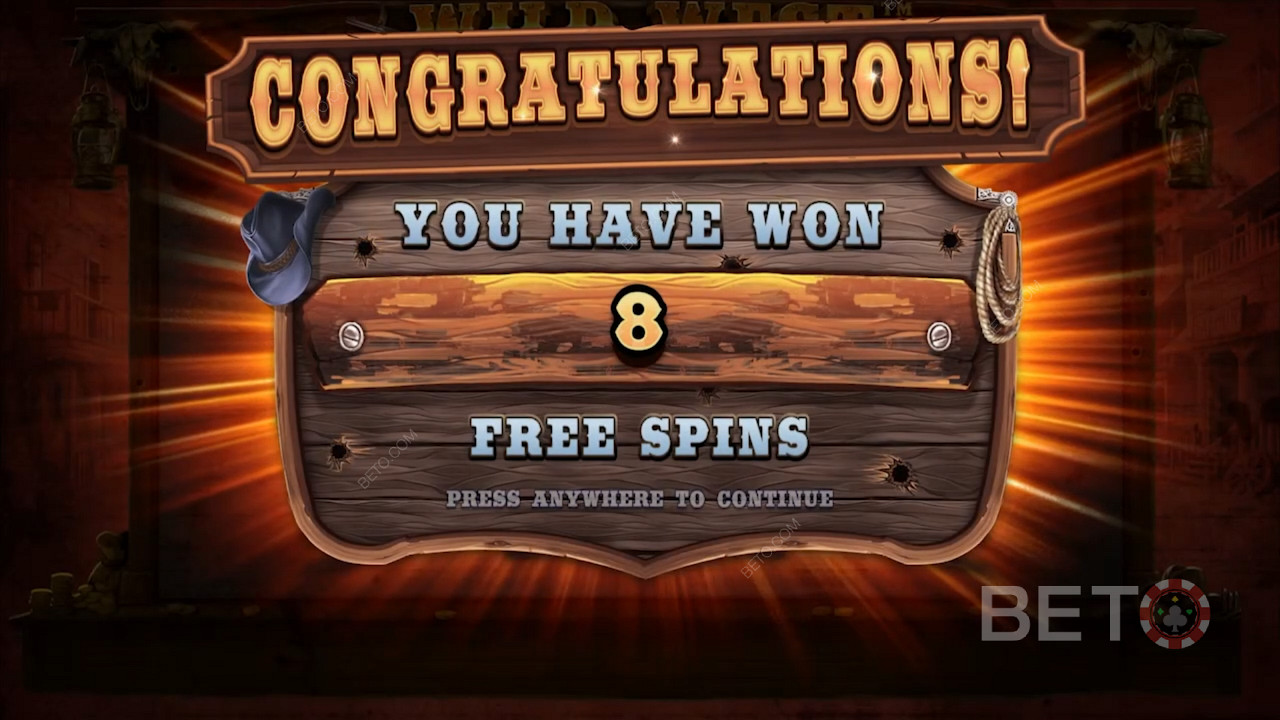 Wild West Gold slotunda Ücretsiz Döndürme Kazanma