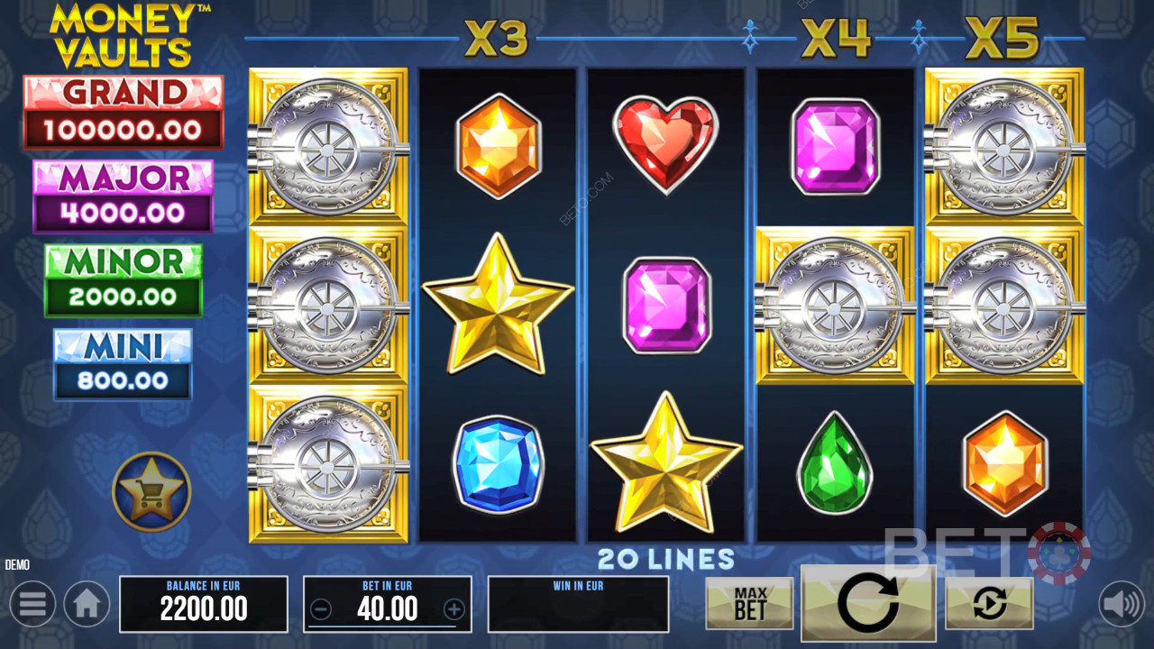 Money Vaults BETO Slots tarafından incelendi