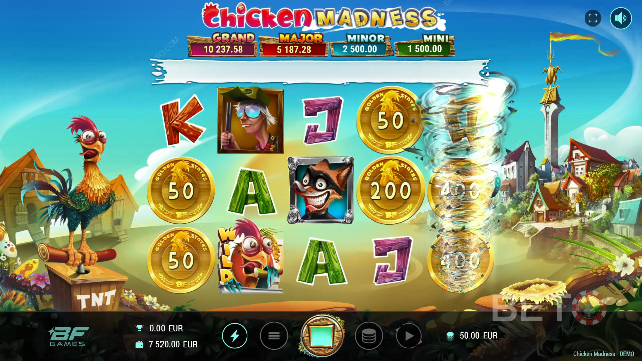 BETO Slots tarafından Chicken Madness İncelemesi