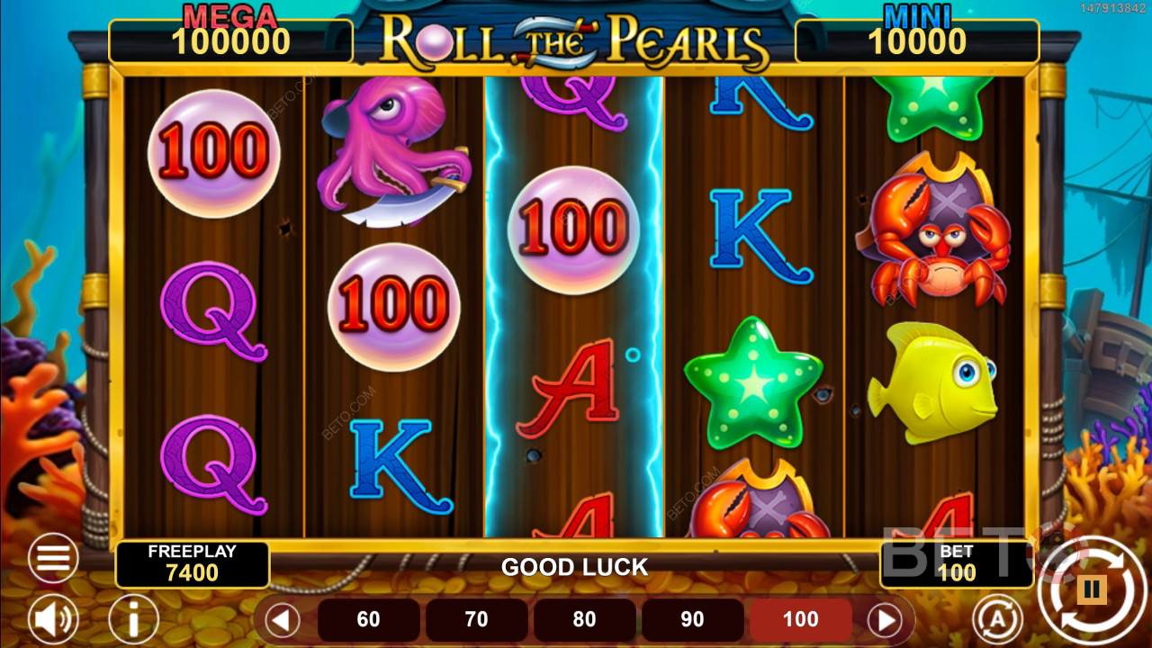 BETO Slots tarafından Roll The Pearls Hold & Win İncelemesi
