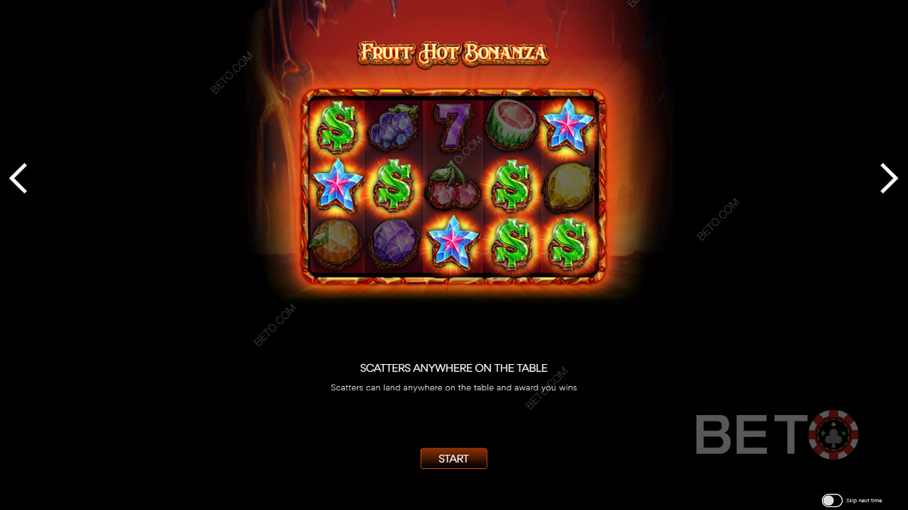 Orta volatilitede bir slot oyunu - Fruit Hot Bonanza