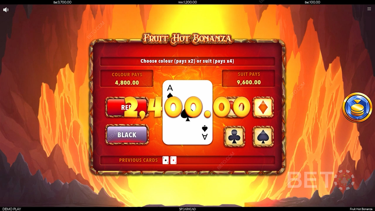 Fruit Hot Bonanza oynayın ve kumar özelliğini deneyin