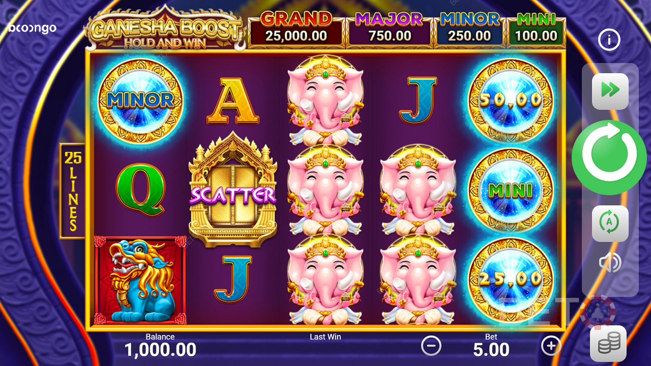 Ganesha Boost Hold and Win Ücretsiz Oyna