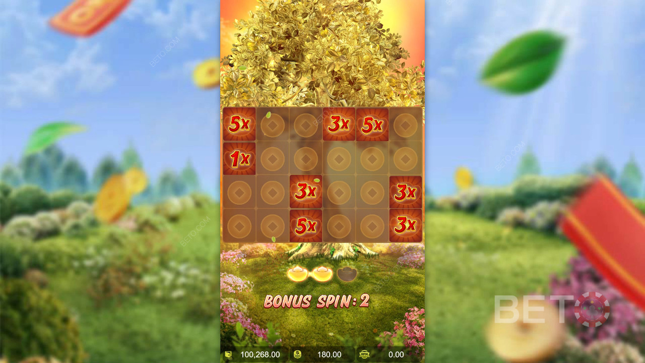 Prosperity Fortune Tree Online Slot oyununda bahsinizin 1,513 katını kazanın!