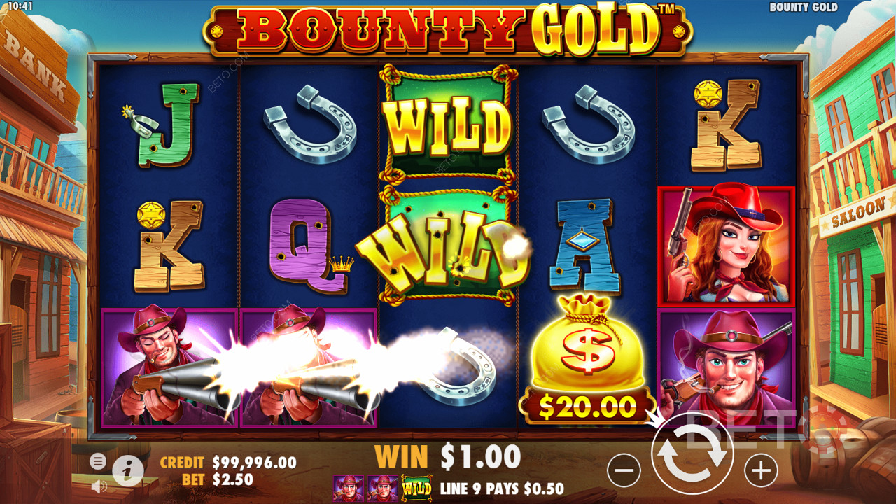 Kovboylar Bounty Gold adresinde silahlarını ateşliyor