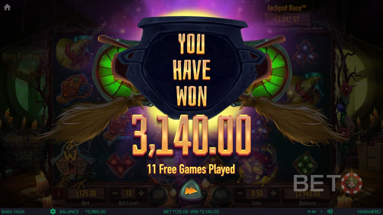 Baba Yaga Slotunda bahsinizin 9,696 katını kazanın!