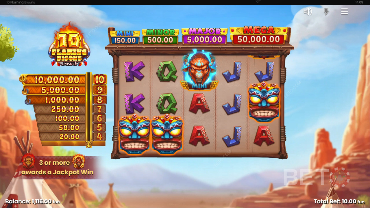 10 Flaming Bisons BETO Slots tarafından incelendi