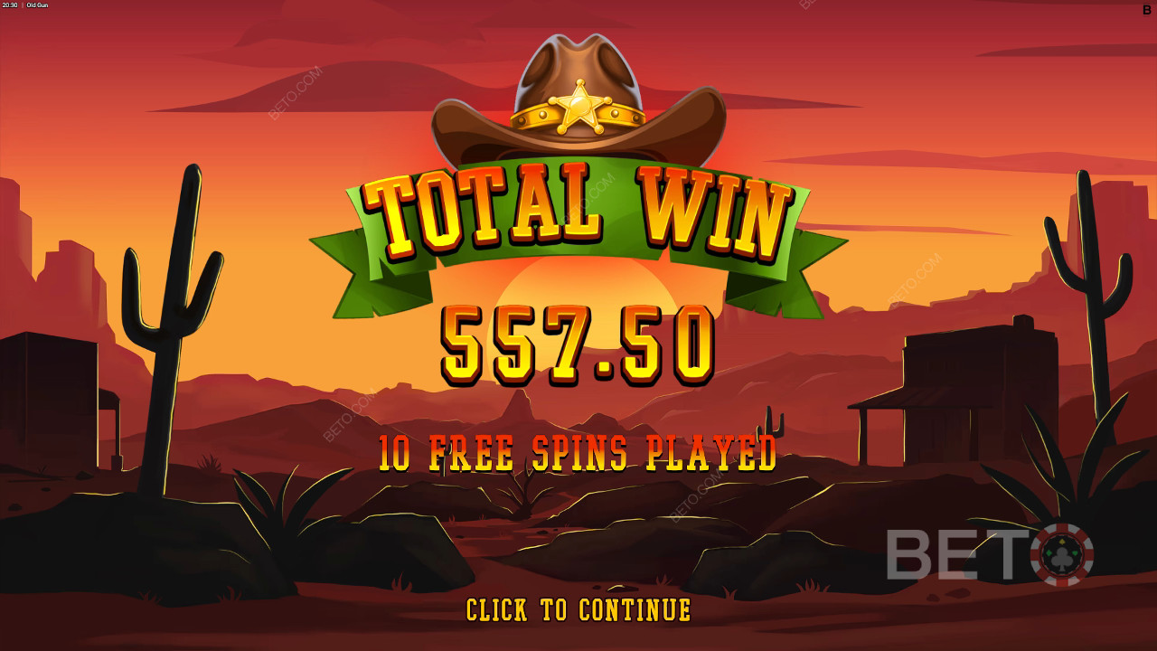 Old Gun Slot oyununda bahsinizin 12.500 katını kazanın!