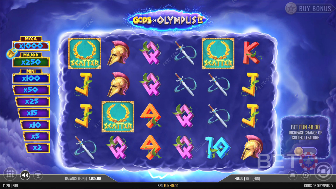 BETO Slots tarafından Gods of Olympus IV İncelemesi