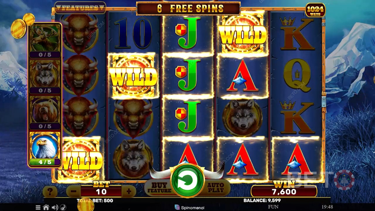 3 veya daha fazla Scatter sembolü tutturarak Free Spins veya Bonus Oyun modlarından birini tetikleyin