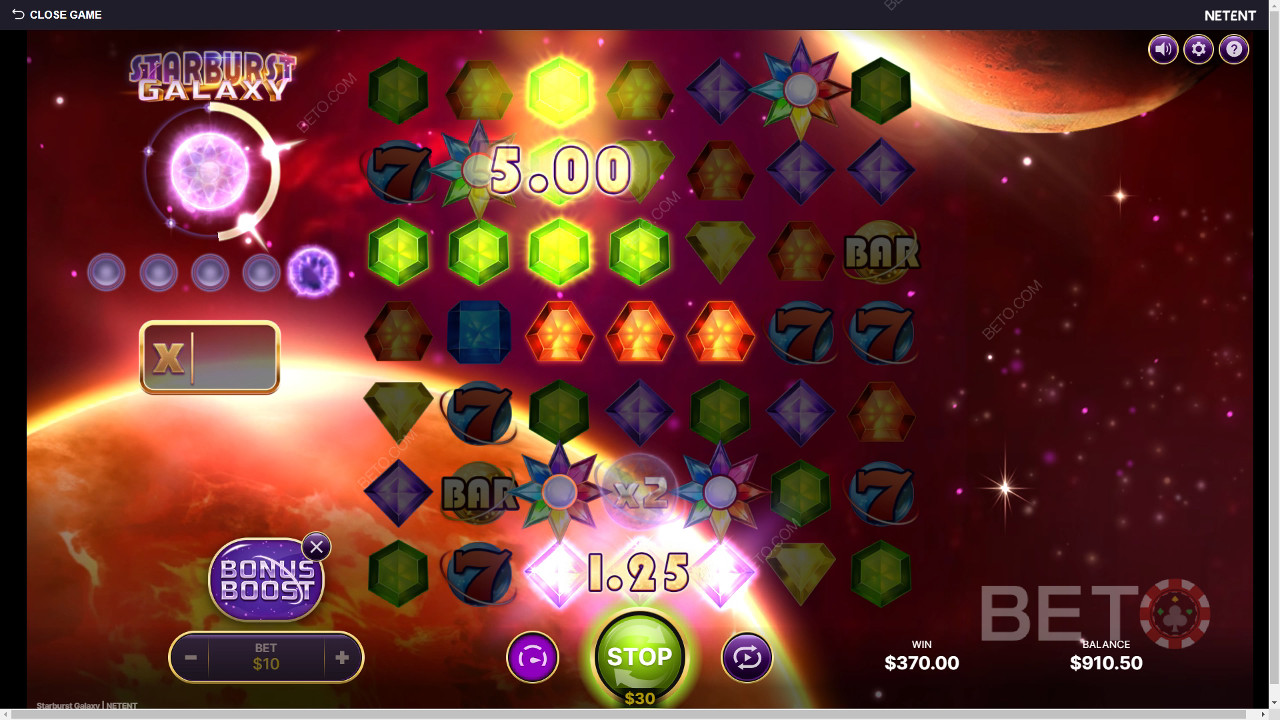 Bonus Özellikler Starburst Galaxy