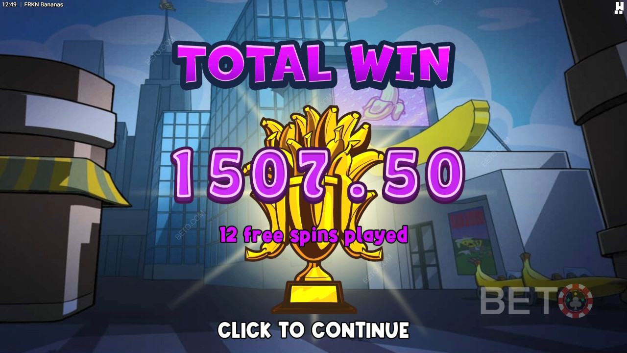 FRKN Bananas Online Slot oyununda bahsinizin 10.000 katını kazanın!