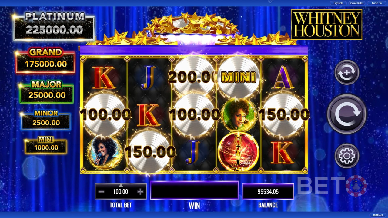 Whitney Houston BETO Slots tarafından değerlendirildi