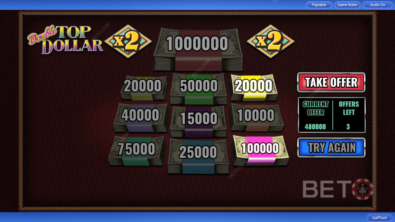 Double Top Dollar Slot Makinesinde bahsinizin 4.000 katını kazanın!