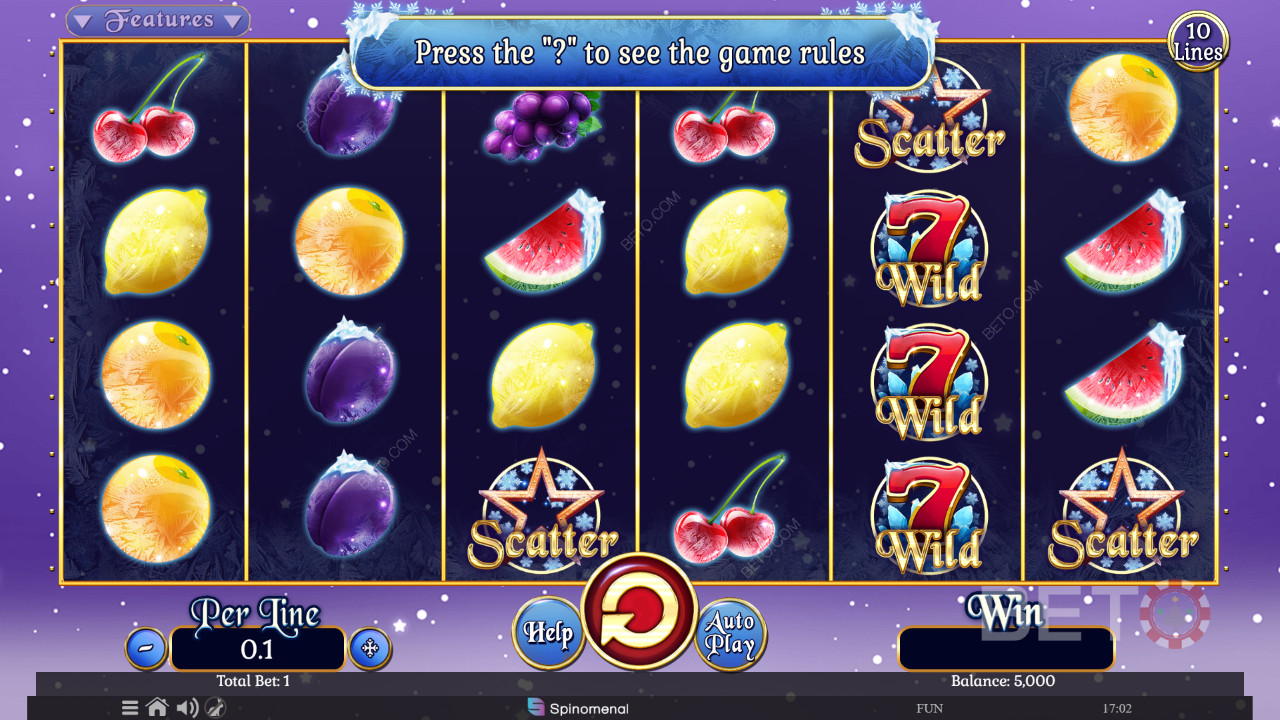 BETO Slots tarafından Fruits On Ice Collection 10 Lines İncelemesi