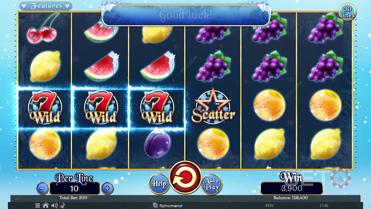 Fruits On Ice Collection 30 Lines Ücretsiz Oyna