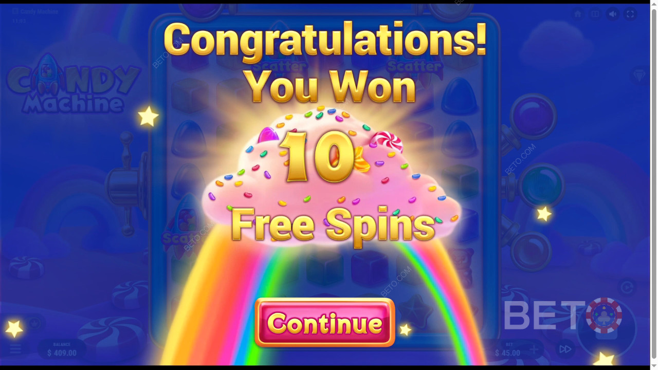 Candy Machine Online Slot oyununda bahsinizin 15.000 katını kazanın!