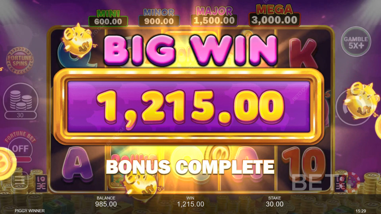 Piggy Winner Slotunda bahsinizin 8,333 katını kazanın!