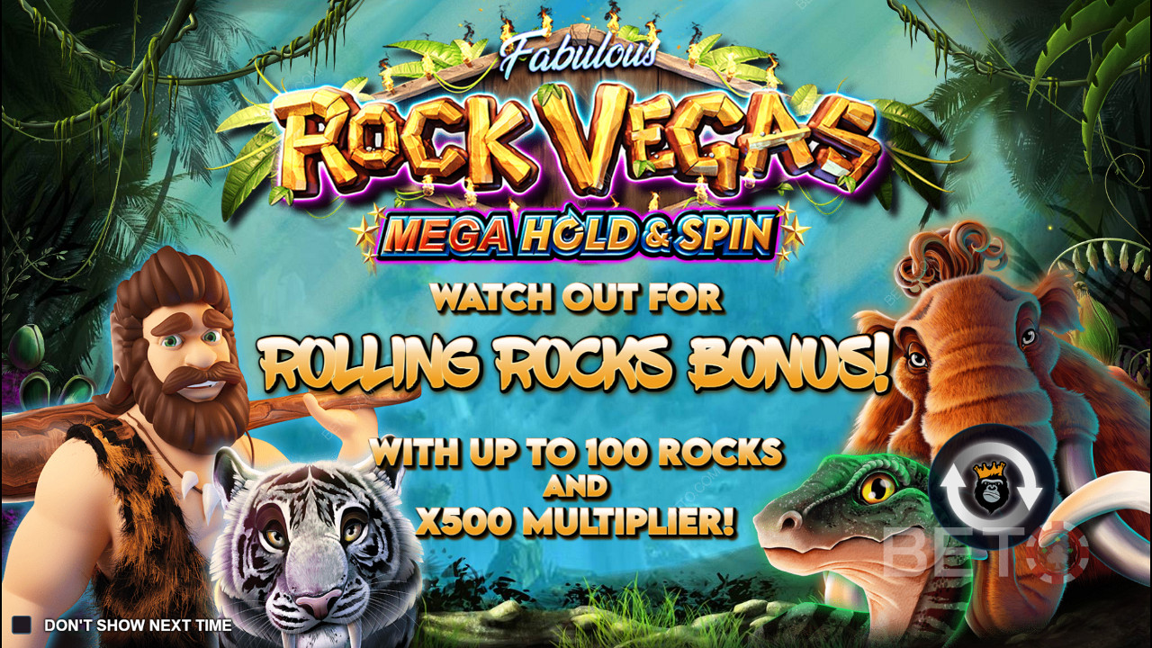 Rock Vegas slotunda Tut ve Kazan özelliğinin keyfini çıkarın