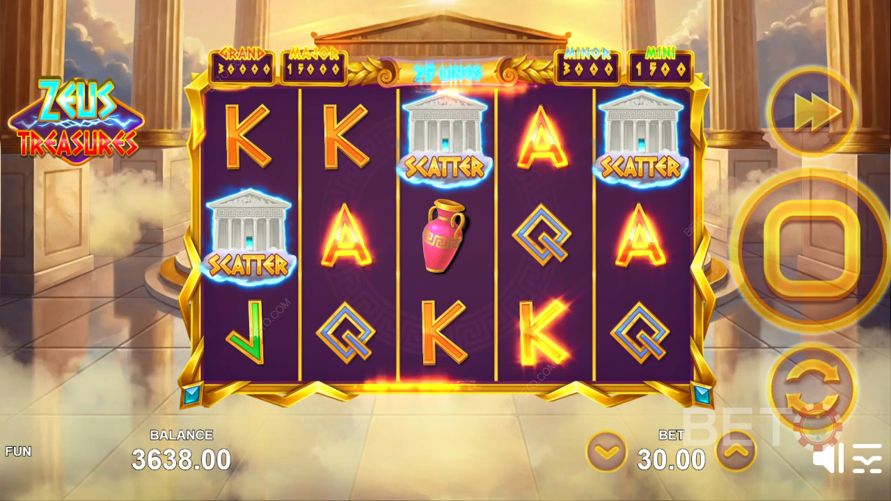 BETO Slots tarafından Zeus Treasures İncelemesi