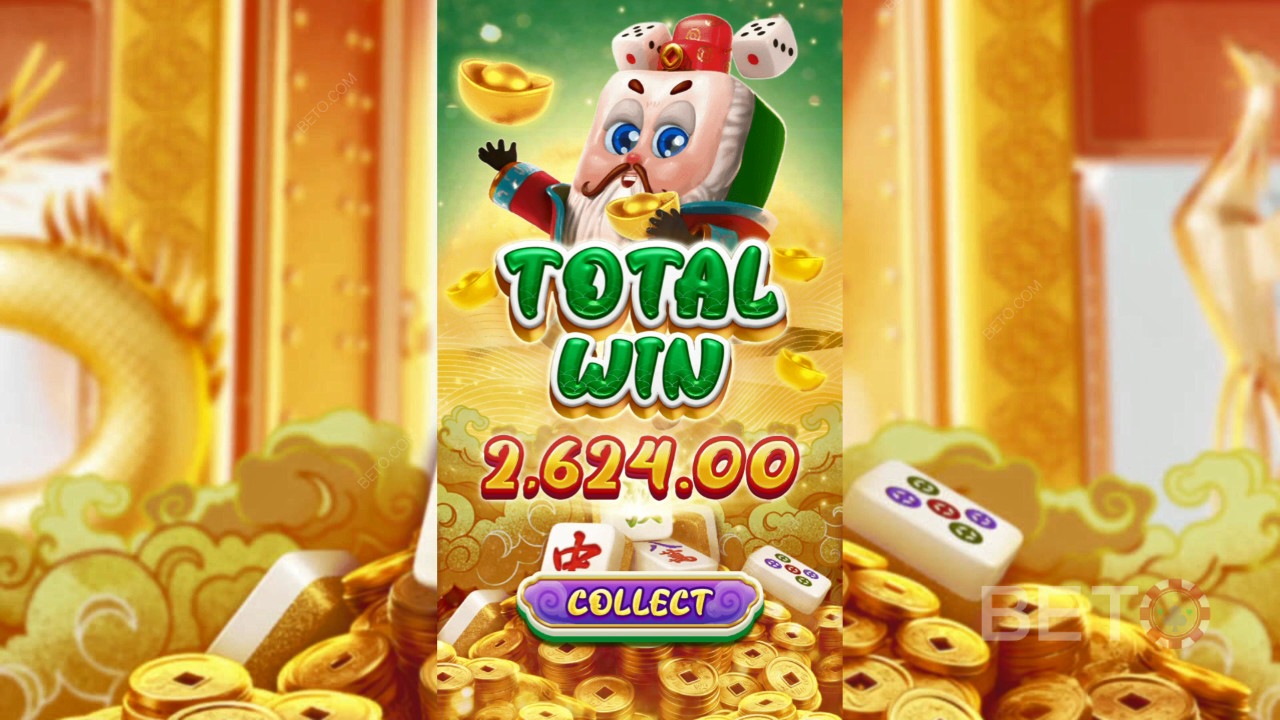 Mahjong Riches Slot oyununda bahsinizin 8.000 katını kazanın!