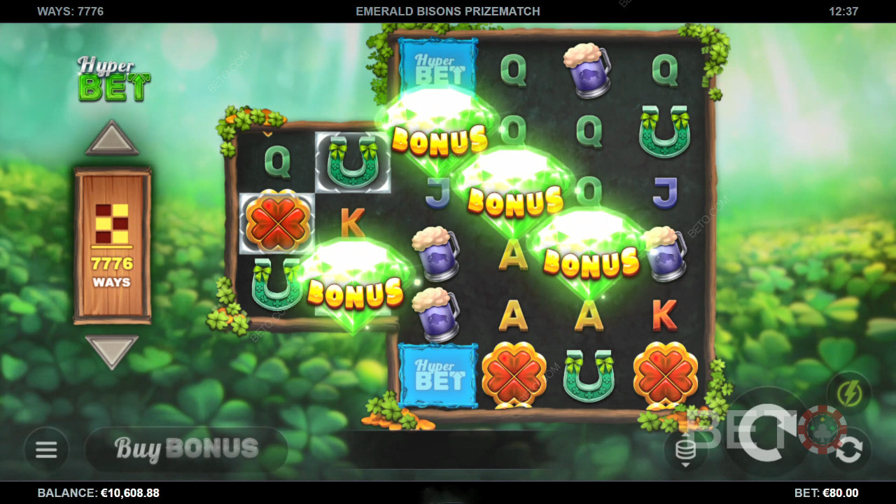 BETO Slots tarafından Emerald Bisons PrizeMatch İncelemesi