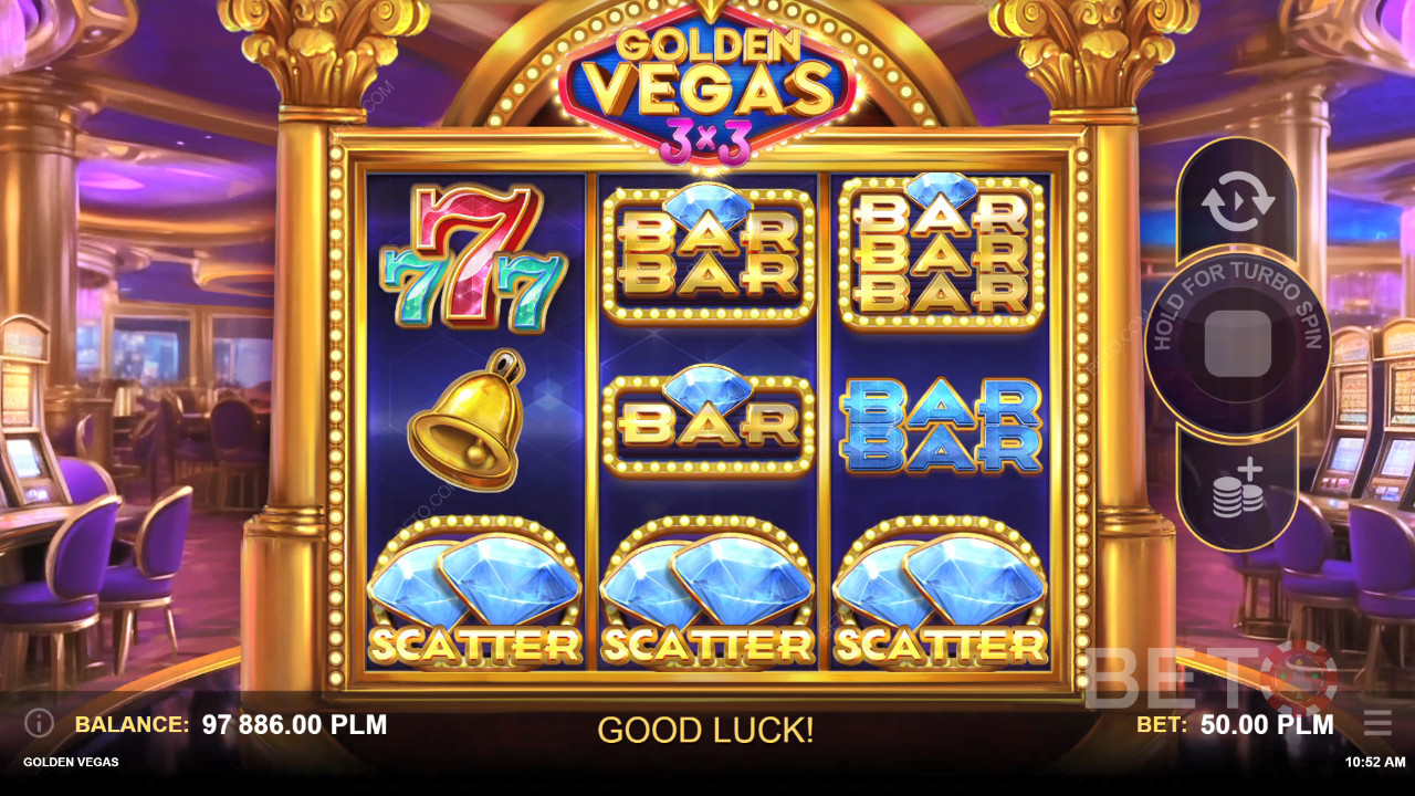 BETO Slots tarafından Golden Vegas 3x3 İncelemesi