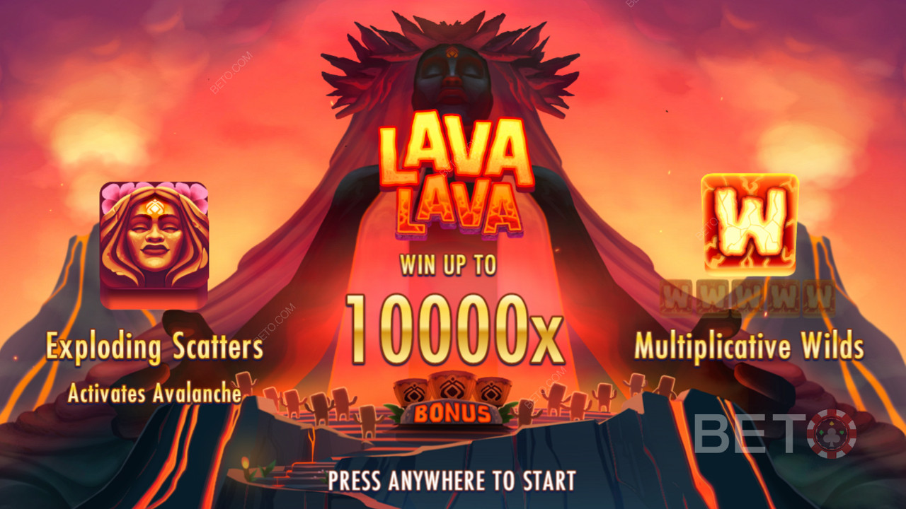Lava Lava slotunda Patlayan Dağılımların, Vahşi Çarpanların ve Çığların keyfini çıkarın