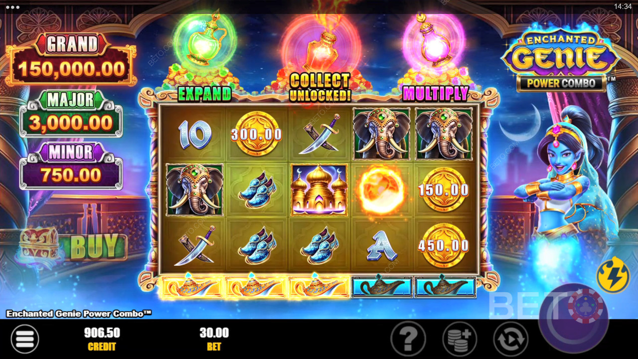 BETO Slots tarafından Enchanted Genie Power Combo İncelemesi