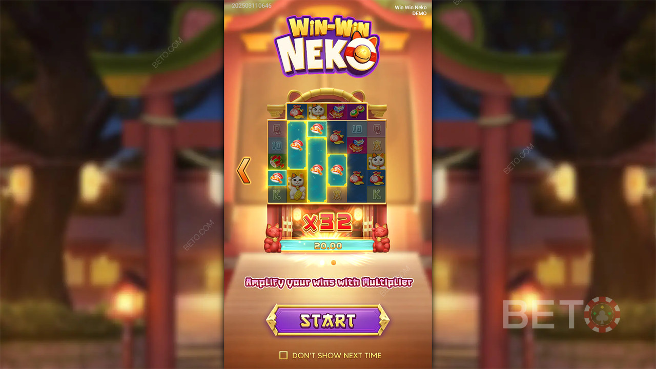 Win Win Neko Online Slot oyununda bahsinizin 5.000 katını kazanın!