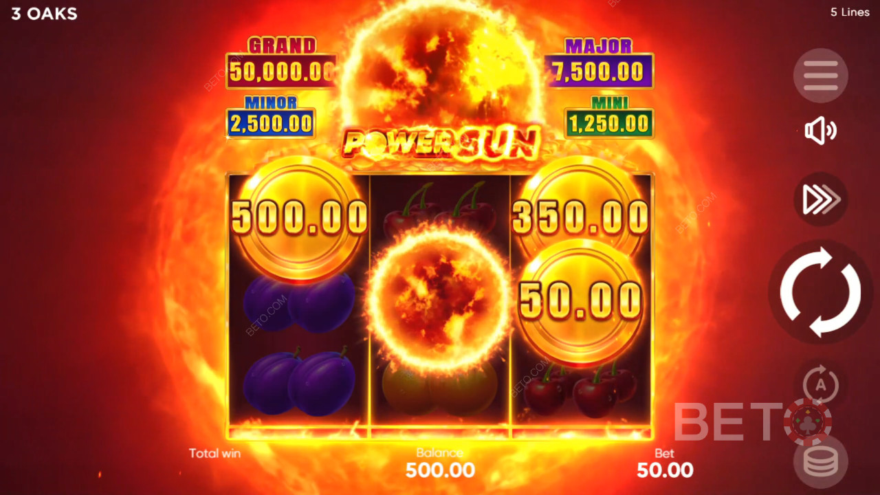 BETO Slots tarafından Power Sun İncelemesi